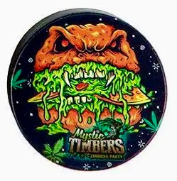 Mystik Timbers Zombie Grinder | 4-teilig Ø40mm | Kräutermühle mit Sieb & Spachtel | Verschiedene Motive
