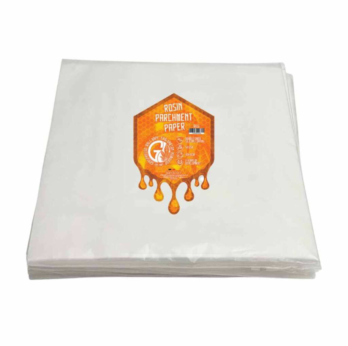 Graveda Press Pergamentpapier 30x30cm | 52gsm | Beidseitig Silikonbeschichtet | Antihaft, Reißfest, Hitzebeständig