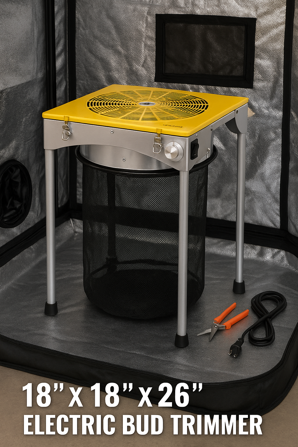 Erntemaschine Trimmer 457,2 mm Rostfreier Stahl Geschwindigkeit verstellbar Ernte 50W