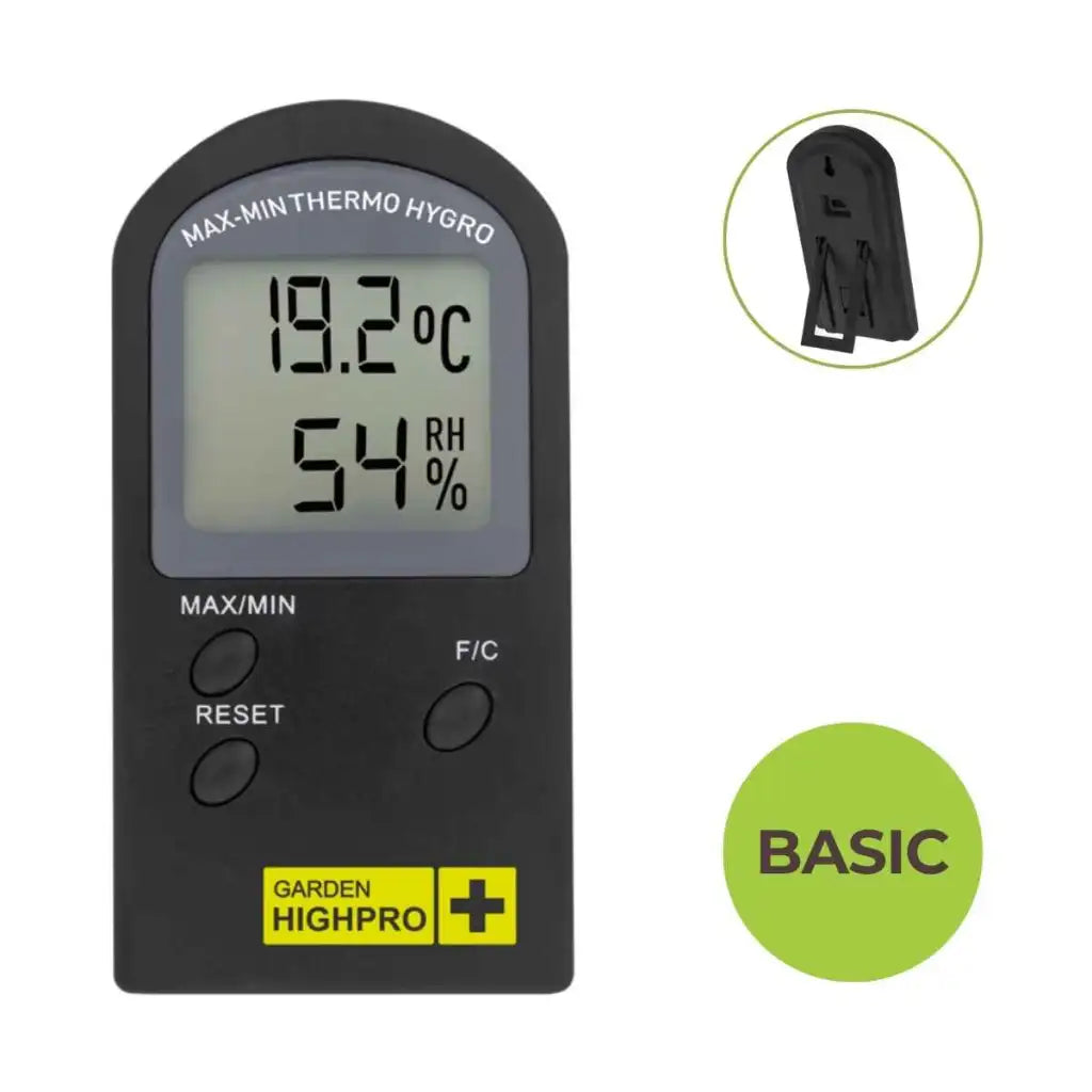 HYGROTHERMO BASIC | Thermometer-Hygrometer | Minimum-Maximum | digital | Garden Highpro