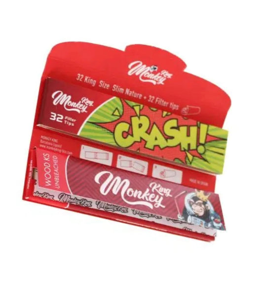 Longpapers Monkey Pack Classic KS ungebleicht Papers Blättchen + Filtertips