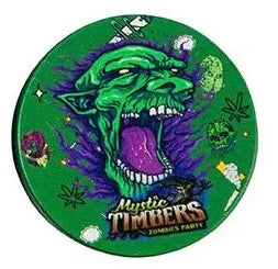 Mystik Timbers Zombie Grinder | 4-teilig Ø40mm | Kräutermühle mit Sieb & Spachtel | Verschiedene Motive