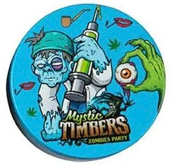 Mystik Timbers Zombie Grinder | 4-teilig Ø40mm | Kräutermühle mit Sieb & Spachtel | Verschiedene Motive