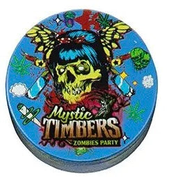 Mystik Timbers Zombie Grinder | 4-teilig Ø40mm | Kräutermühle mit Sieb & Spachtel | Verschiedene Motive