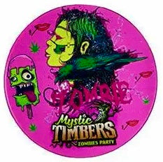 Mystik Timbers Zombie Grinder | 4-teilig Ø40mm | Kräutermühle mit Sieb & Spachtel | Verschiedene Motive