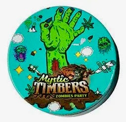 Mystik Timbers Zombie Grinder | 4-teilig Ø40mm | Kräutermühle mit Sieb & Spachtel | Verschiedene Motive