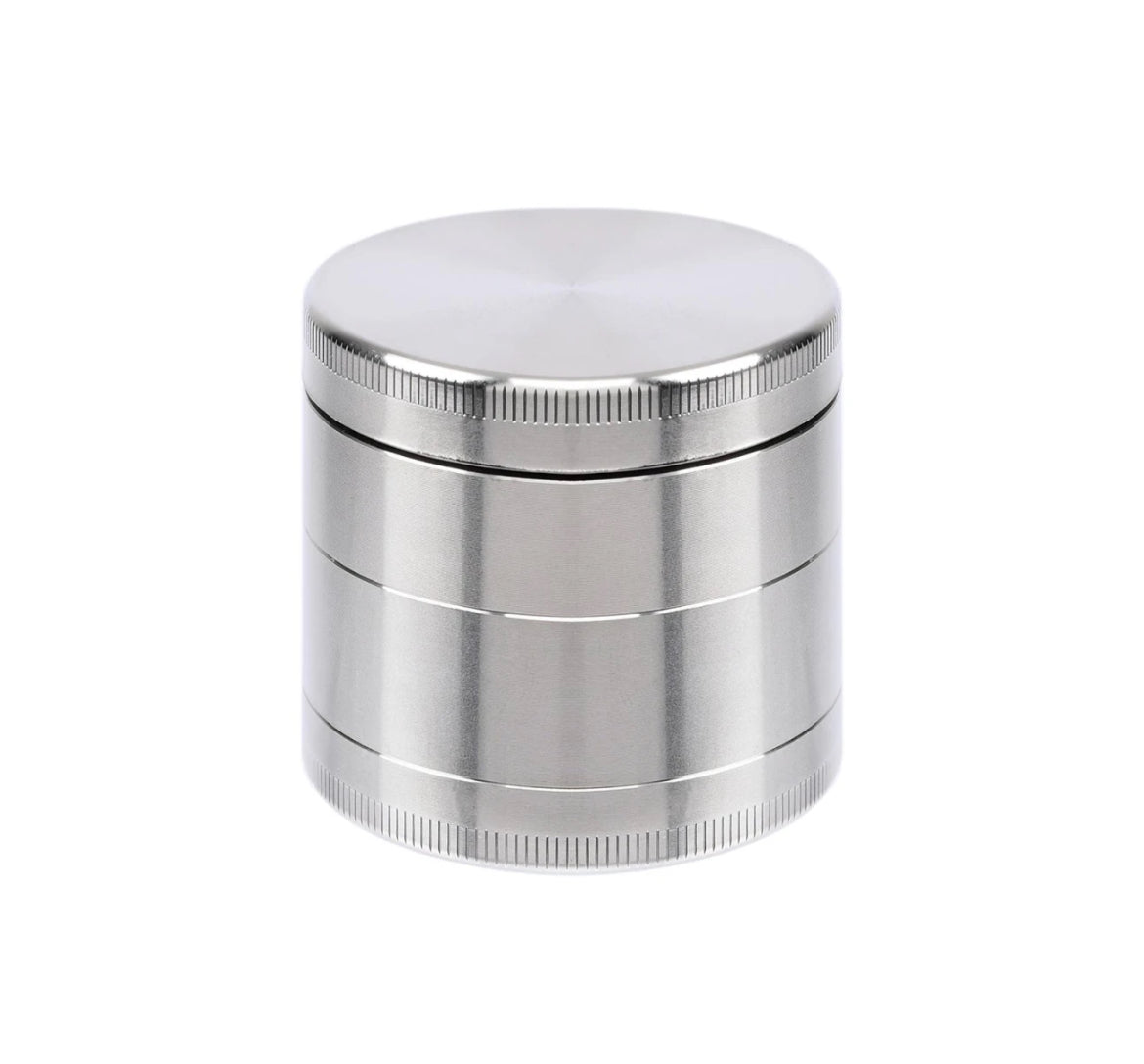 Atomic Edelstahl Grinder 4-teilig – 47mm | Hochwertiger Metallgrinder