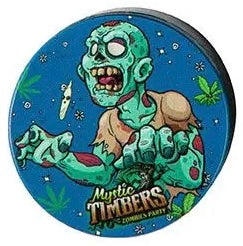 Mystik Timbers Zombie Grinder | 4-teilig Ø40mm | Kräutermühle mit Sieb & Spachtel | Verschiedene Motive