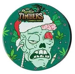 Mystik Timbers Zombie Grinder | 4-teilig Ø40mm | Kräutermühle mit Sieb & Spachtel | Verschiedene Motive
