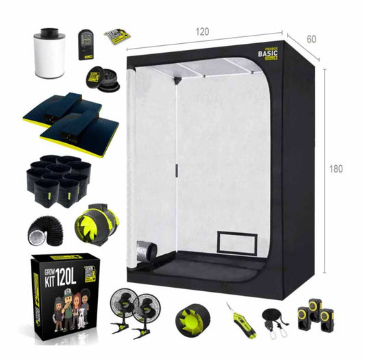 Growbox Set 120x60x180 cm zwei LEDs 300 Watt Komplettset