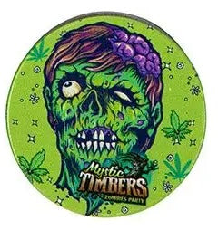 Mystik Timbers Zombie Grinder | 4-teilig Ø40mm | Kräutermühle mit Sieb & Spachtel | Verschiedene Motive