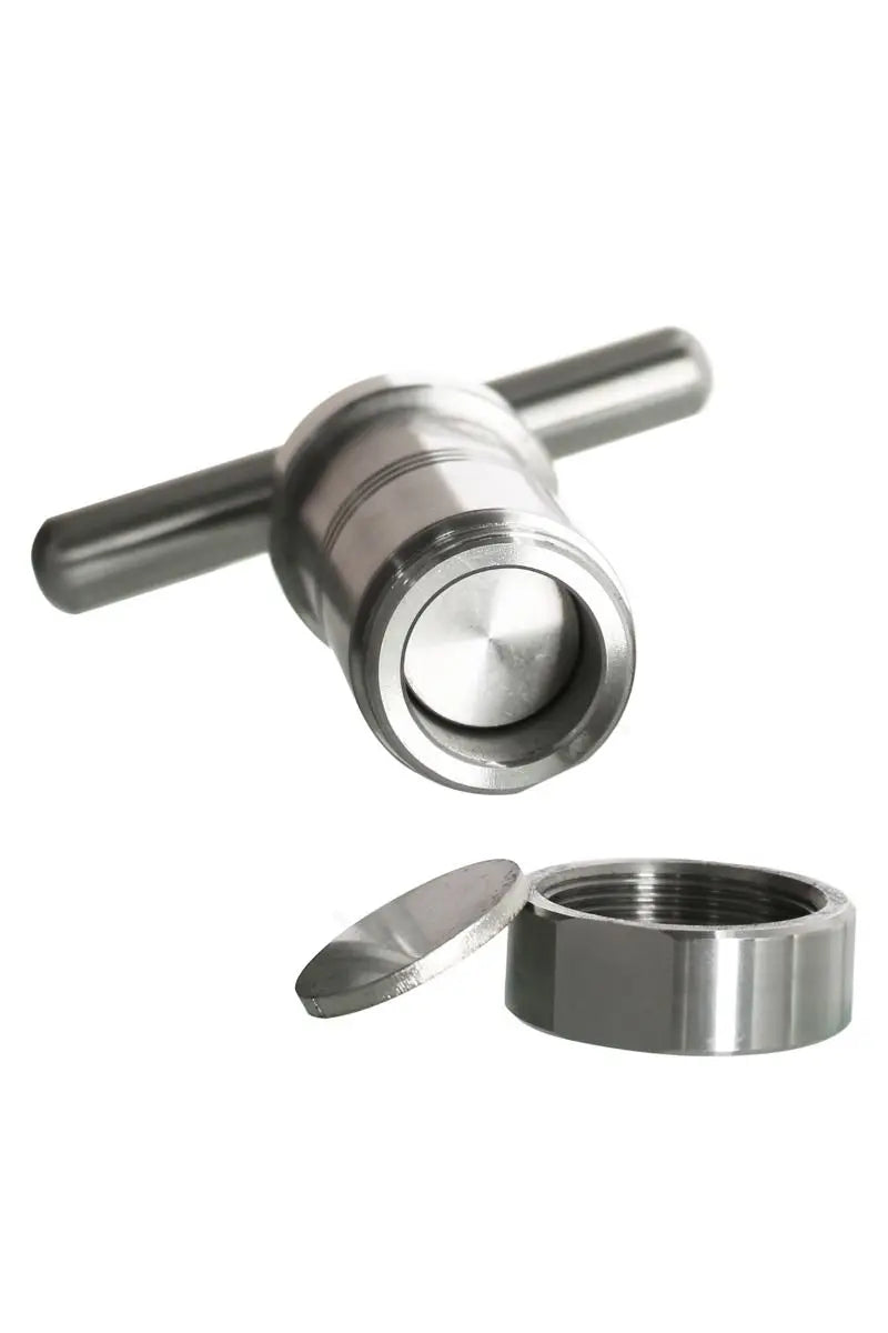 Heisenberg Pollenpresse aus Edelstahl – Robuste Pressform für Pflanzenreste & Pollen