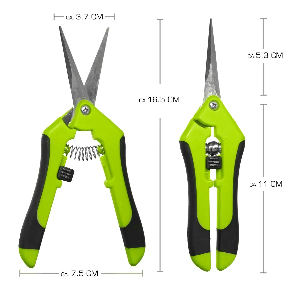 Profi Ernteschere mit gerader Klinge – Präzisionsschere für Pflanzen, Kräuter & Feinschnitt