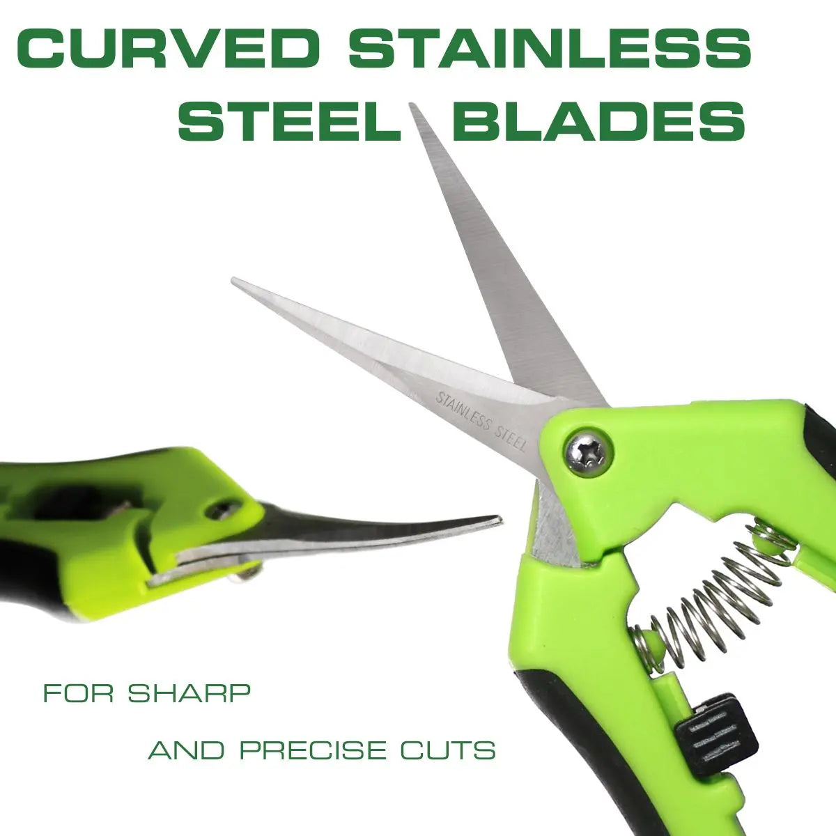 Profi Ernteschere mit gebogener Klinge – Für präzises Trimmen von Blättern, Kräutern & feinen Pflanzen