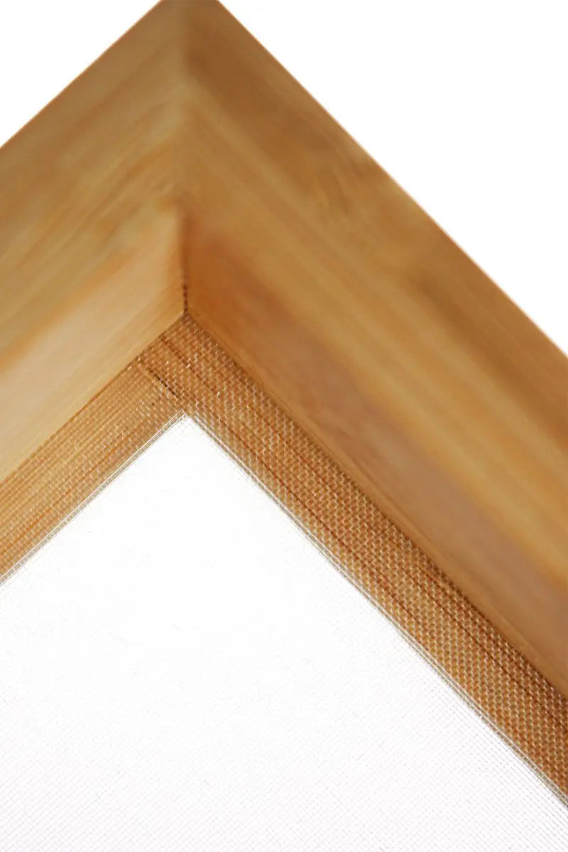 HNBG Siebbox aus Bambus – 3-lagige Pollenbox mit Sieb und Spiegelboden (15,5 × 9 × 6 cm)