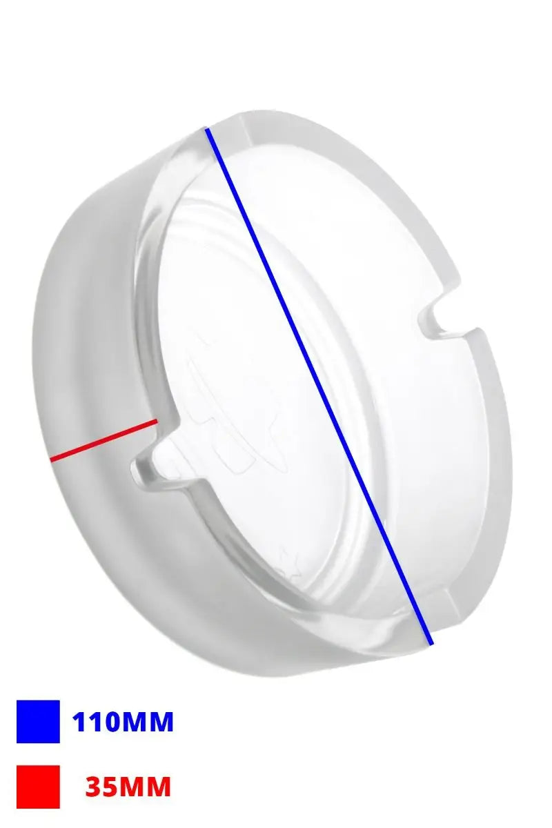 Heisenberg Aschenbecher Ø110 mm matt – runder Glas-Aschenbecher sandgestrahlt
