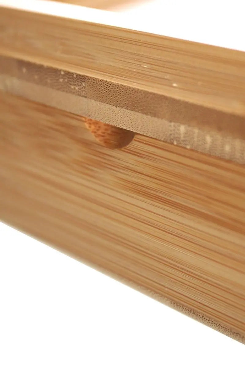 Dreh- & Stoner Box Heisenberg 20x14x6 cm | Bambus Rolling Tray mit Magnetverschluss & Staufächern