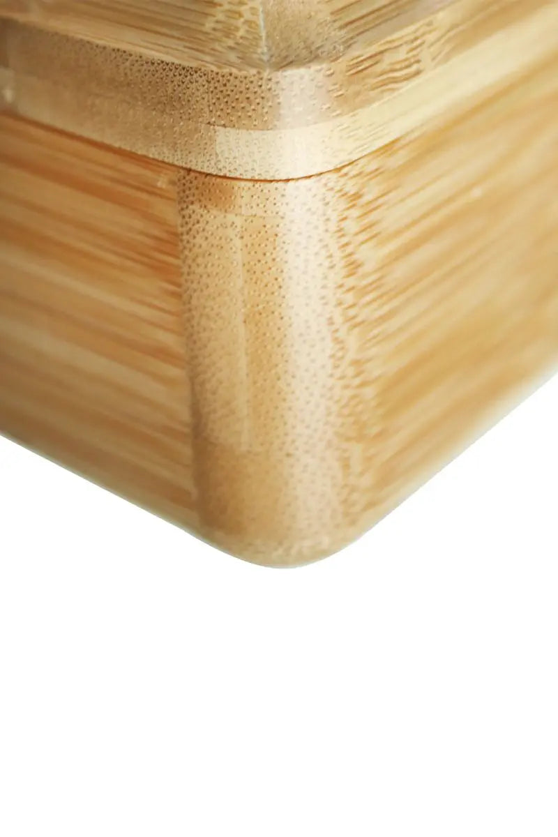 Dreh- & Stoner Box Heisenberg 20x14x6 cm | Bambus Rolling Tray mit Magnetverschluss & Staufächern