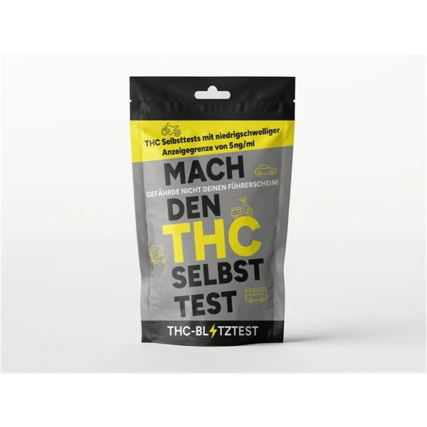 THC Blitztest 5 ng/ml Urin Selbsttest – Schneller Drogentest auf Cannabis | TÜV geprüft | Führerschein Kontrolle Zuhause