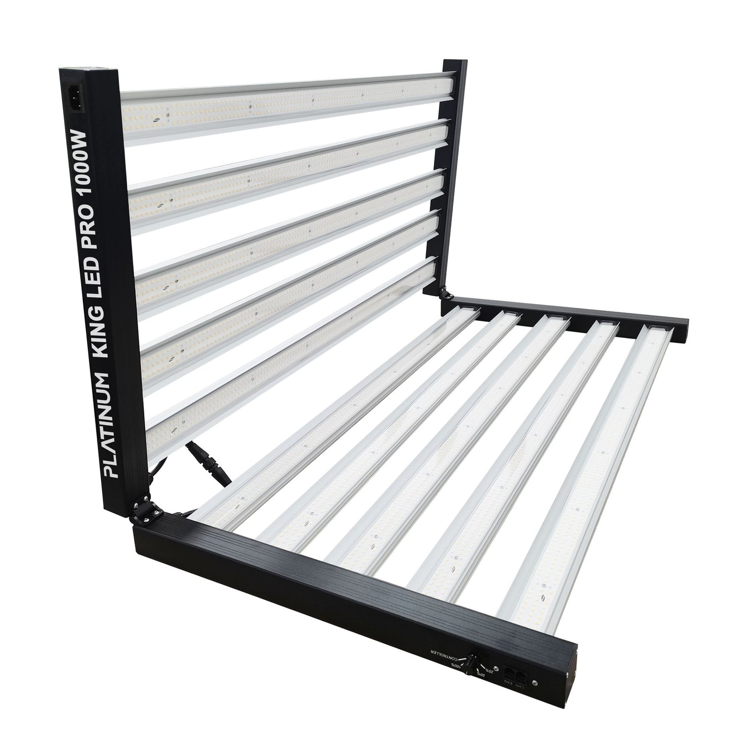 King LED PL Schwarz 1000W Grow Lampe – Full Spectrum LED mit integriertem Treiber | 2750 µmol/s | Profi Pflanzenbeleuchtung