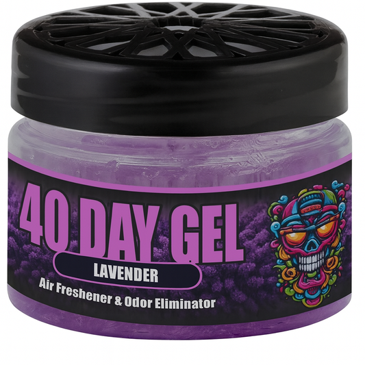Smell Crusher 40 Days Gel 100ml – Geruchsneutralisierer Gel – New Car Lavender Cherry Breeze