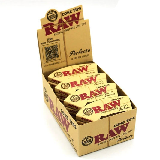 RAW Cone Tips Perfekto – Konische Filtertips – Perforiert – 5x / 10x / 24 Box – Original RAW