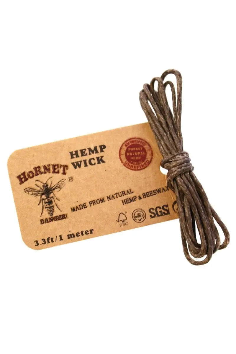 Hemp Wick Docht 100 cm – Hanf & Bienenwachs – 1/5/10/25 Stück – Natürliches Anzünden