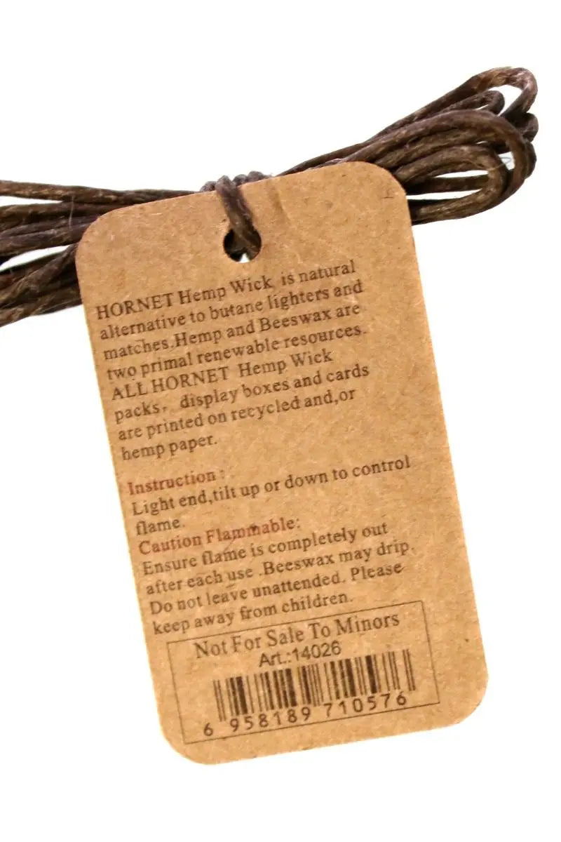 Hemp Wick Docht 100 cm – Hanf & Bienenwachs – 1/5/10/25 Stück – Natürliches Anzünden