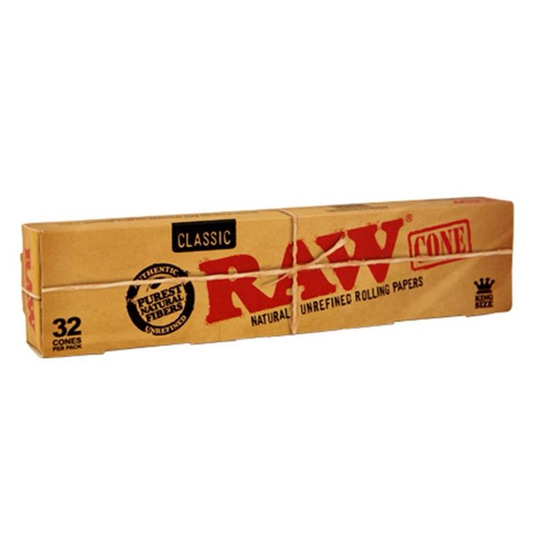 RAW Pre Rolled Cones King Size 32er Pack – Vorgefertigte King Size Blättchen mit Filtertip
