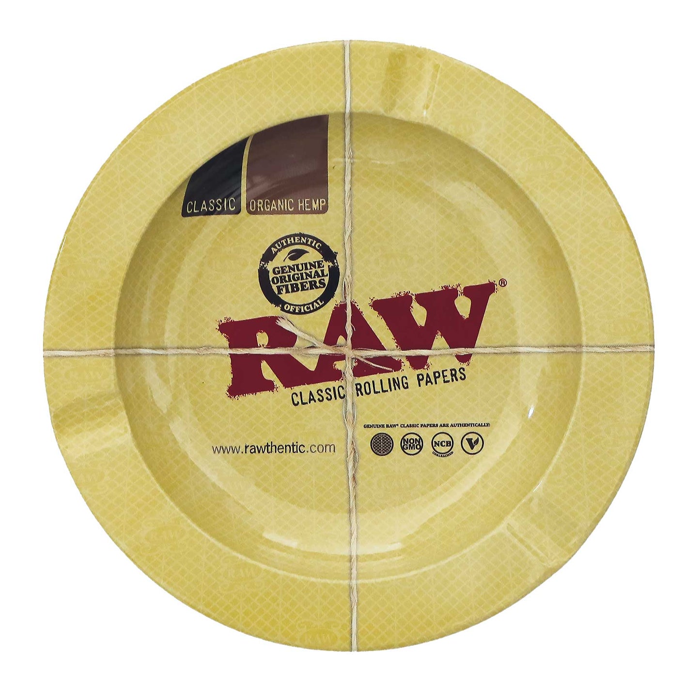 RAW Metal Aschenbecher | Classic Metall Ashtray Rund | Original RAW Smoking Zubehör