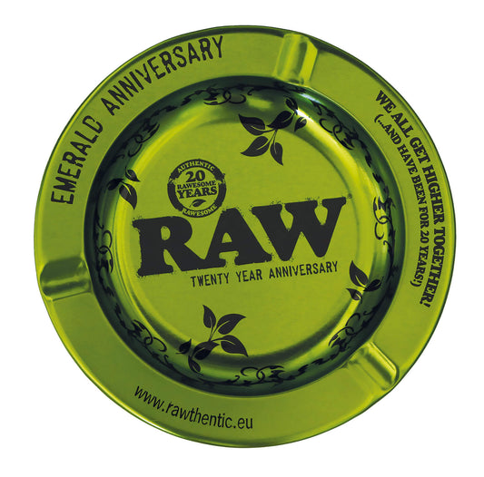 RAW Emerald Metal Aschenbecher 20th Anniversary 14 cm | RAW 20 Jahre Jubiläum Metall Ashtray