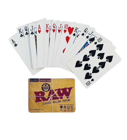 RAW Kartenspiel Classic Edition | 54 Spielkarten (52 + 2 Joker) | RAW Poker Karten Set