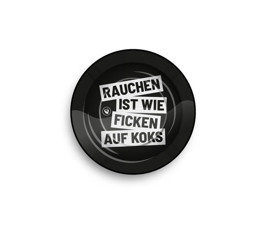 FIRE-FLOW™ Metall Aschenbecher Ø135mm – Rund & Flach – Mehrere Designs zur Auswahl – Rauch Zubehör Tisch Ascher 13,5 cm