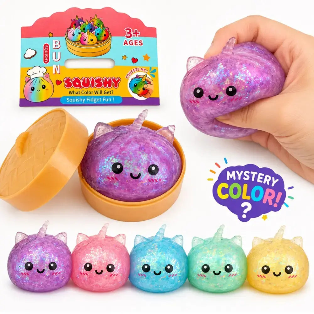 Einhorn Glitzer Squishy – Soft Squishy in verschiedenen Farben