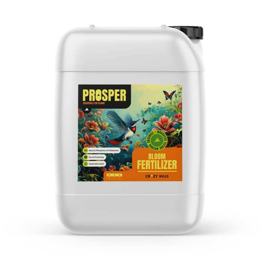 Crazy Hills Prosper Blütedünger | Organischer PK Dünger für Erde, Coco & Hydro | 1L & 5L Varianten